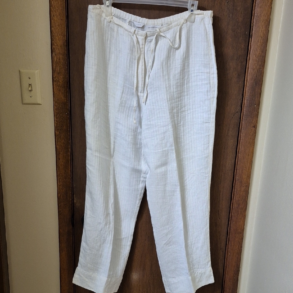 Womens White Drawstring Pants